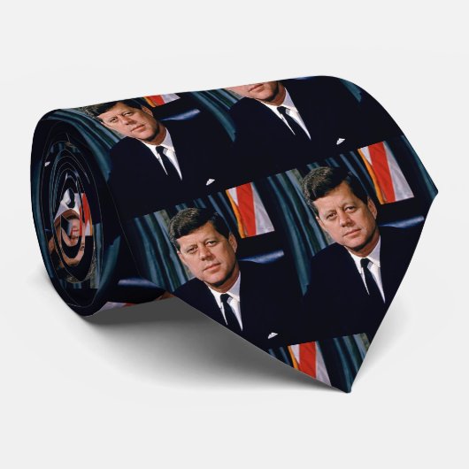 Präsident John F. Kennedy Krawatte (Gerollt)