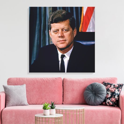 Präsident John F. Kennedy Leinwanddruck (Insitu (Wohnzimmer))