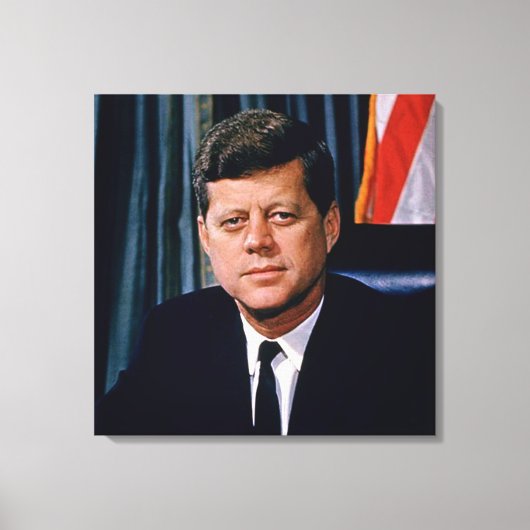 Präsident John F. Kennedy Leinwanddruck (Vorderseite)