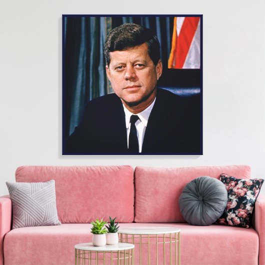 Präsident John F. Kennedy Leinwanddruck (Insitu (Wohnzimmer))