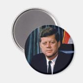 Präsident John F. Kennedy Magnet (Vorderseite/Rückseite)