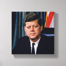 Präsident John F Kennedy Portrait JFK 35. 8x8