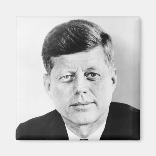 Präsident John F Kennedy Portrait Magnet (Vorne)
