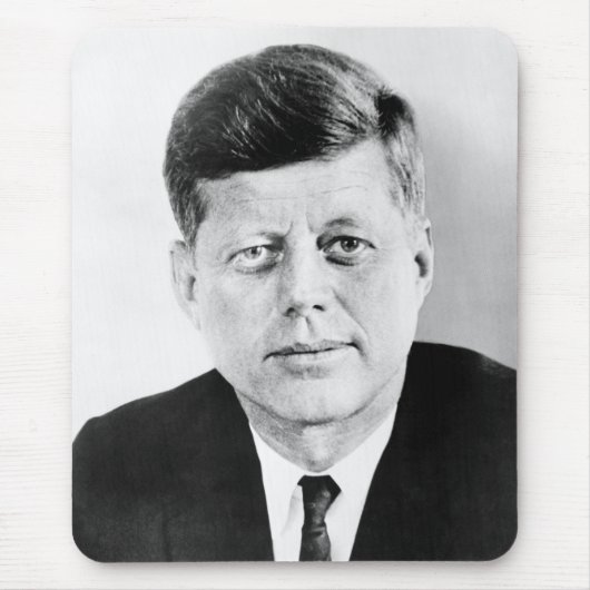 Präsident John F Kennedy Portrait Mouse Pad Mousepad (Vorne)