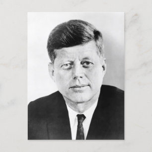 Präsident John F Kennedy Portrait Postcard Postkarte