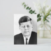 Präsident John F Kennedy Portrait Postcard Postkarte (Stehend Vorderseite)