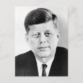 Präsident John F Kennedy Portrait Postkarte (Vorderseite)