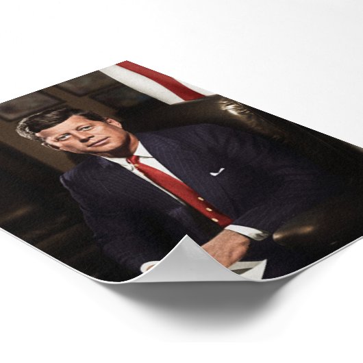 Präsident John F. Kennedy Poster (Ecke)
