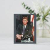 Präsident John F. Kennedy Vintag Postcard Postkarte (Stehend Vorderseite)