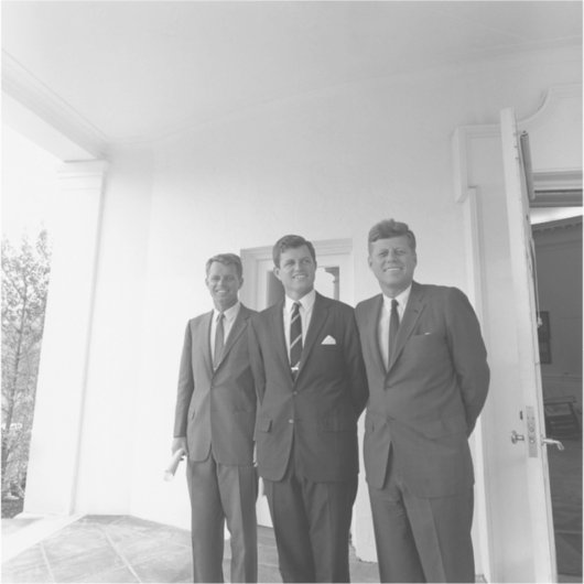 Präsident John Kennedy & Brothers American Camelot Aufkleber (Vorderseite)