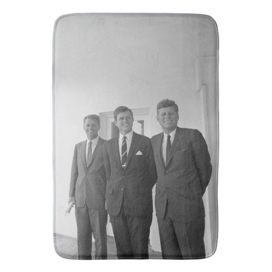 Präsident John Kennedy & Brothers American Camelot Badematte (Vorderseite Vertikal)