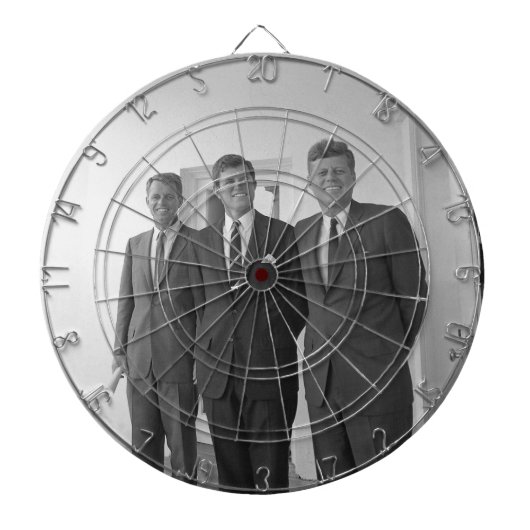 Präsident John Kennedy & Brothers American Camelot Dartscheibe (vorne)