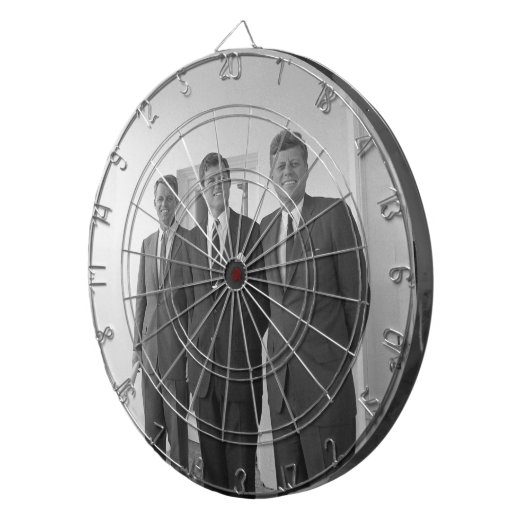 Präsident John Kennedy & Brothers American Camelot Dartscheibe (Vorderseite rechts)