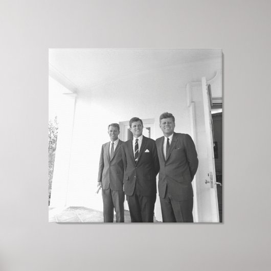 Präsident John Kennedy & Brothers American Camelot Leinwanddruck (Vorderseite)