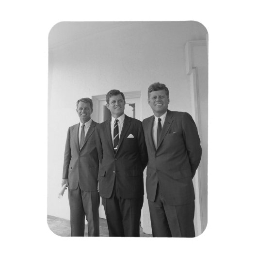 Präsident John Kennedy & Brothers American Camelot Magnet (Vertikal)