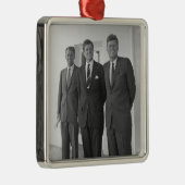 Präsident John Kennedy & Brothers American Camelot Ornament Aus Metall (Rechts)