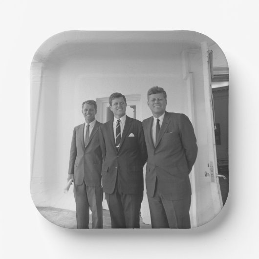 Präsident John Kennedy & Brothers American Camelot Pappteller (Vorderseite)