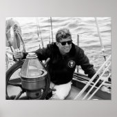 Präsident John Kennedy Sailing Poster (Vorne)