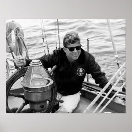 Präsident John Kennedy Sailing Poster