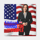 Präsident Kamala Harris 2024_ Magnet (Vorne)