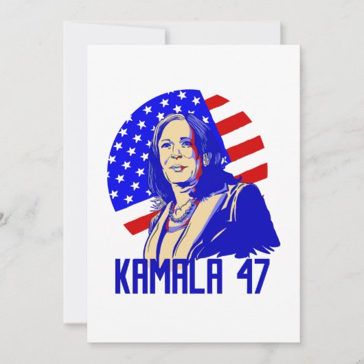 Präsident Kamala harris 47 Einladung (Vorderseite)