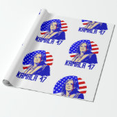 Präsident Kamala harris 47 Geschenkpapier (Ungerollt)