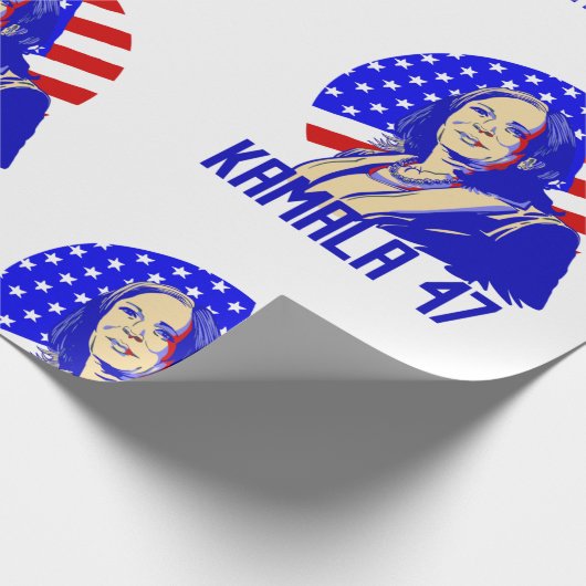 Präsident Kamala harris 47 Geschenkpapier (Ecke)