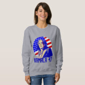 Präsident Kamala harris 47 Sweatshirt (Vorne ganz)