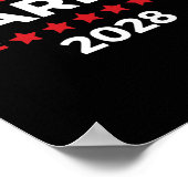 Präsident Kamala Harris für den Präsidenten 2028 Poster (Ecke)