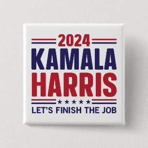 Präsident Kamala Harris: Schluss mit Job 2024 Button