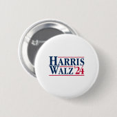 Präsident Kamala Harris Tim Walz Vp Brat Cat Ladie Button (Vorne & Hinten)