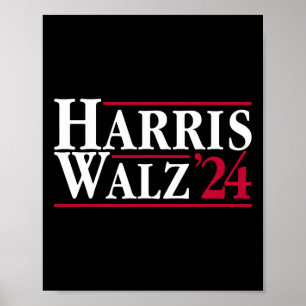 Präsident Kamala Harris Tim Walz Vp Brat Cat Ladie Poster
