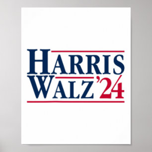 Präsident Kamala Harris Tim Walz Vp Brat Cat Ladie Poster