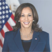 Präsident Kamala Harris USA 2024 Aufkleber (Vorderseite)