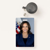 Präsident Kamala Harris USA 2024 Ausweis (Vorderseite mit Rechteck)