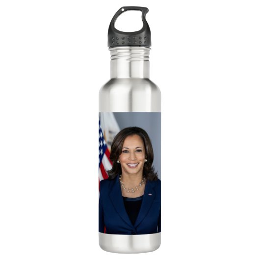 Präsident Kamala Harris USA 2024 Edelstahlflasche (Vorderseite)