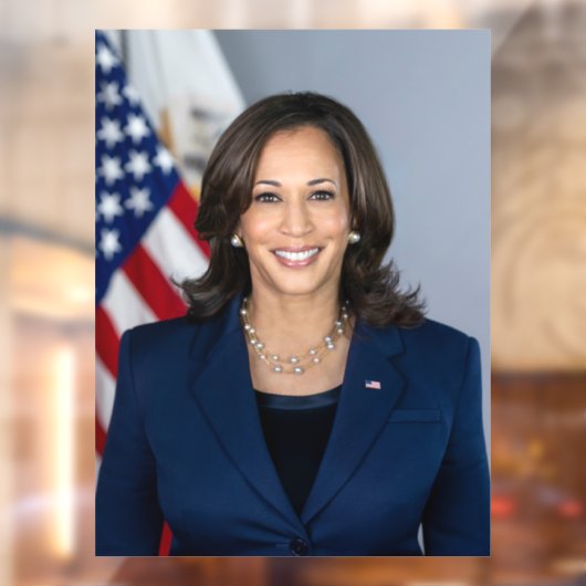Präsident Kamala Harris USA 2024 Fensteraufkleber (Blatt 2)