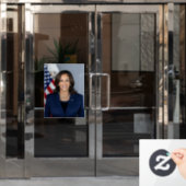 Präsident Kamala Harris USA 2024 Fensteraufkleber (Büro Tür)