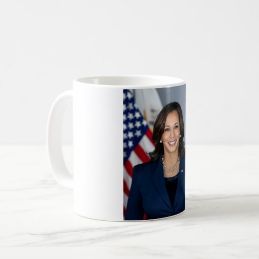 Präsident Kamala Harris USA 2024 Kaffeetasse (Vorderseite Links)