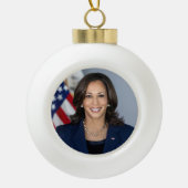 Präsident Kamala Harris USA 2024 Keramik Kugel-Ornament (Vorderseite)
