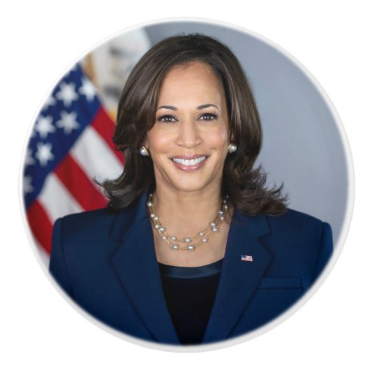 Präsident Kamala Harris USA 2024 Keramikknauf (Vorderseite)