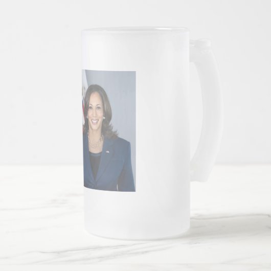 Präsident Kamala Harris USA 2024 Mattglas Bierglas (VorderseiteRechts)