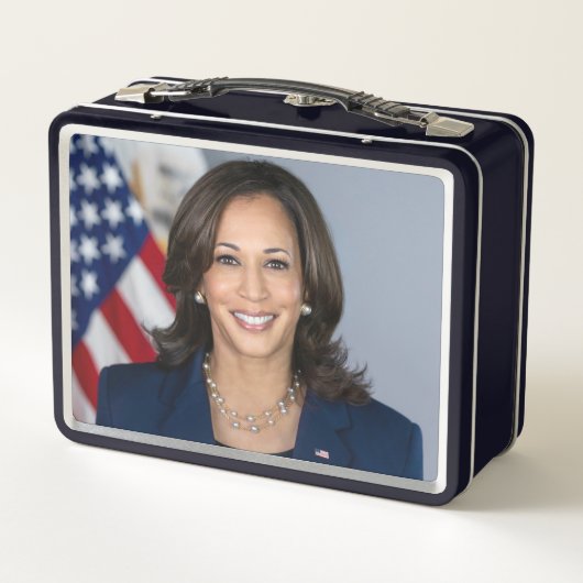 Präsident Kamala Harris USA 2024 Metall Brotdose (Rückseite)