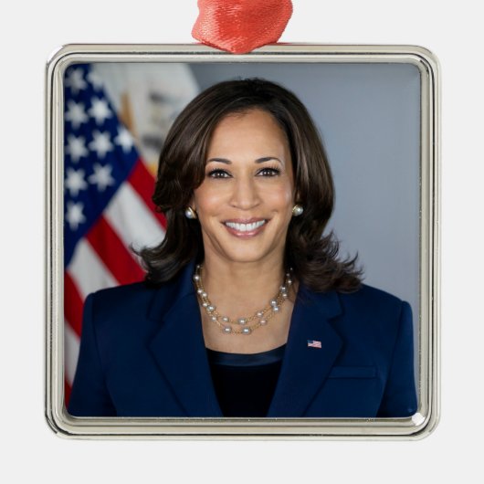 Präsident Kamala Harris USA 2024 Ornament Aus Metall (Vorne)