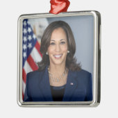 Präsident Kamala Harris USA 2024 Ornament Aus Metall (Links)