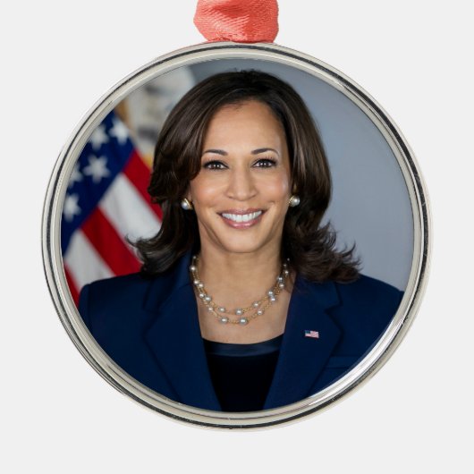 Präsident Kamala Harris USA 2024 Ornament Aus Metall (Vorne)