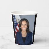 Präsident Kamala Harris USA 2024 Pappbecher (Vorderseite)