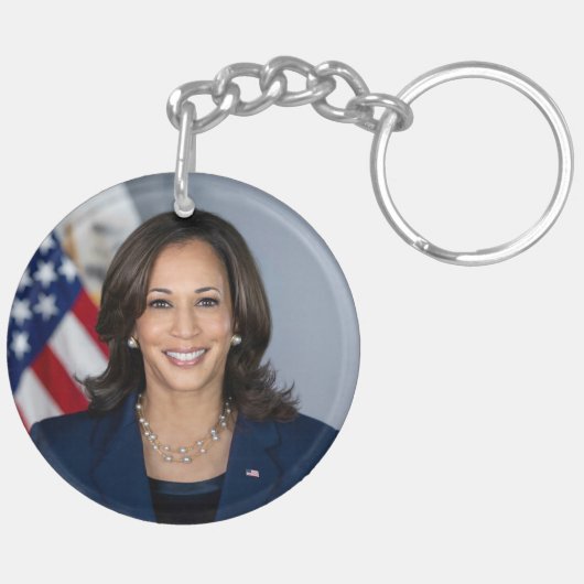 Präsident Kamala Harris USA 2024 Schlüsselanhänger (Rückseite komplett)