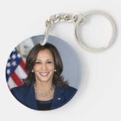 Präsident Kamala Harris USA 2024 Schlüsselanhänger (Rückseite)