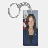 Präsident Kamala Harris USA 2024 Schlüsselanhänger (Vorderseite links)